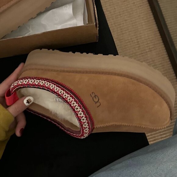 Ugg Chestnut Tazz Platform Tasman Slippers - Picture 9 of 10